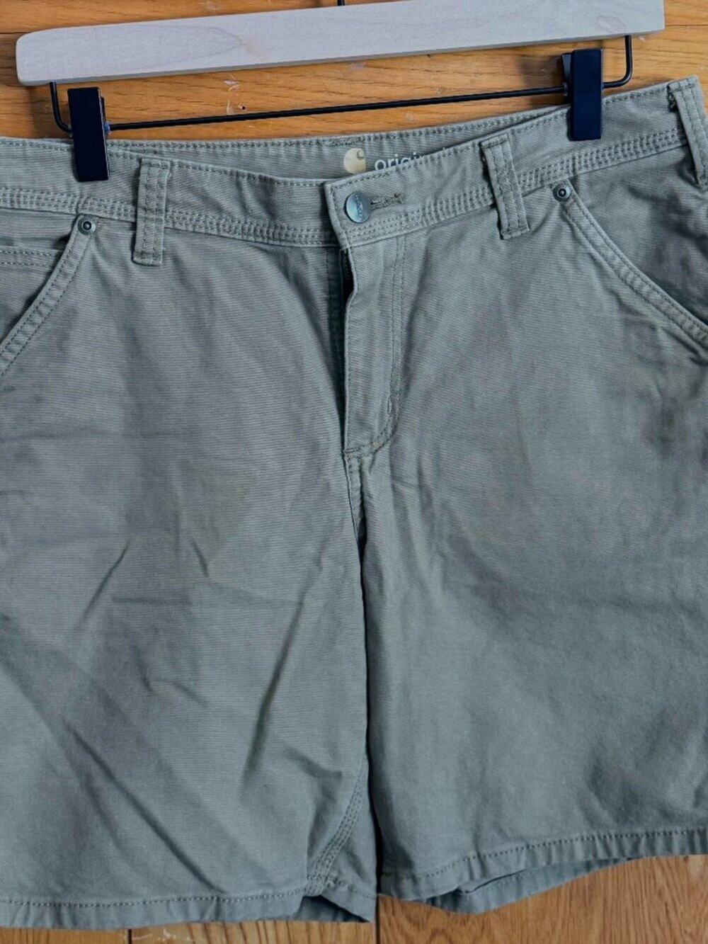 Women's Carhartt Original Fit Crawford Shorts, Tan, Size 8